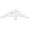 Ekena Millwork Alberta Architectural Grade PVC Gable Bracket, 84"W x 17 1/2"H x 2"D x 6"F, 5/12 Pitch GBP084X18X0206ALB00 - alternate 1
